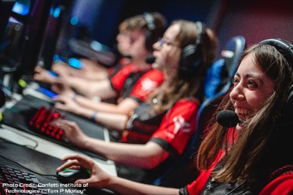 Girl gaming